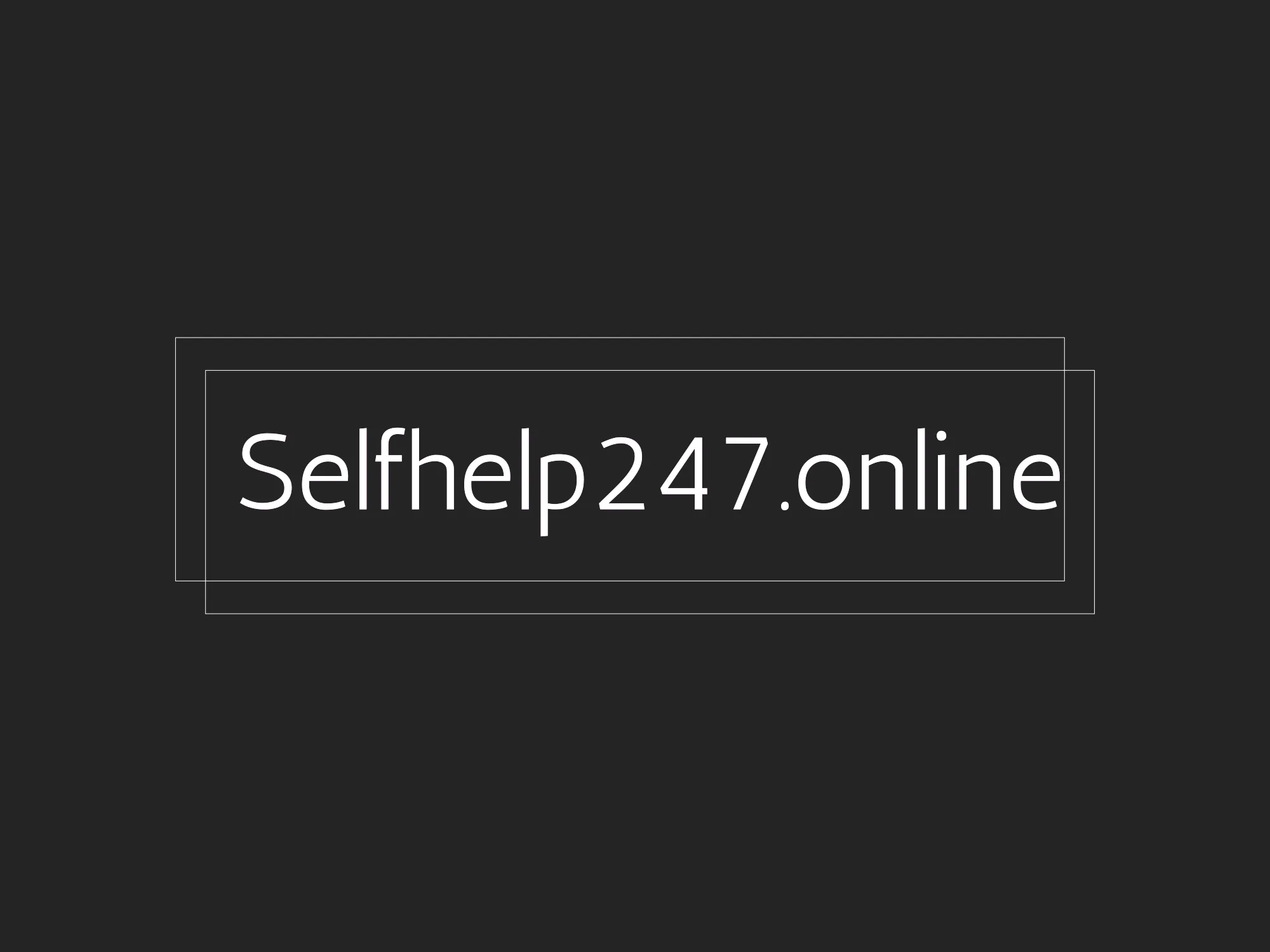 Self Help 24-7 Admin